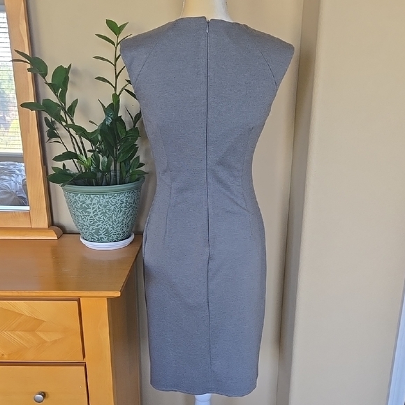 Calvin Klein Gray Ruched Sheath Mini Dress - Picture 5 of 7